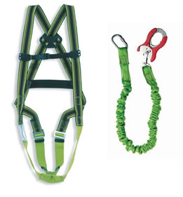 Miller Duraflex Full Body Harness with 1.7m Barracuda Lanyard